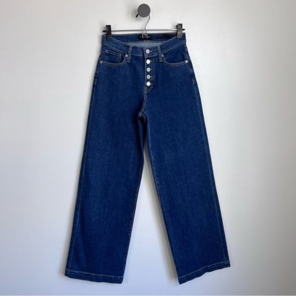 Banana Republic High-Rise Wide-Leg Button Fly Jean - 25 - Picture 2 of 10